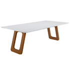 Mesa Sala De Jantar 6 Lugares 200cm Tampo De Vidro Frieda Bra