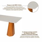 Mesa Sala De Jantar 6 Lugares Retangular Madeira Maciça Forta