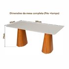 Mesa Sala De Jantar 6 Lugares Retangular Madeira Maciça Forta