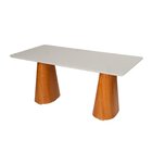 Mesa Sala De Jantar 6 Lugares Retangular Madeira Maciça Forta