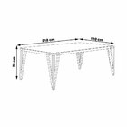 Mesa Sala De Jantar 8 Lugares 218cm Tampo Com Vidro Nepal - B