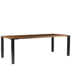 Mesa Sala De Jantar Cozinha Bladel 160cm Grafite Madeira Maci