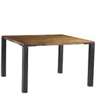 Mesa Sala De Jantar Cozinha Bladel Quadrada 120cm Grafite Mad