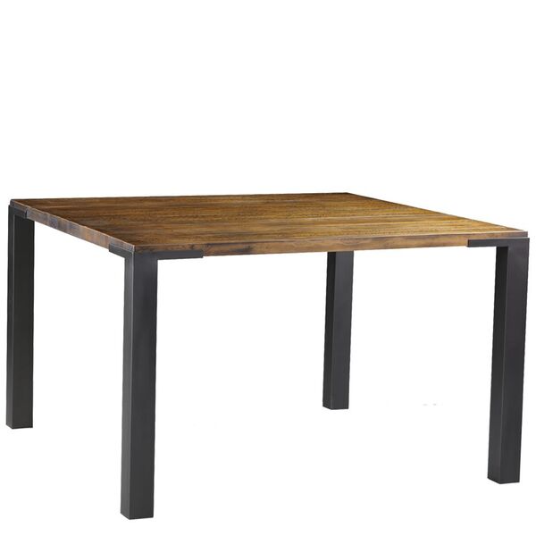 Mesa Sala De Jantar Cozinha Bladel Quadrada 120cm Grafite Mad