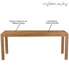 Mesa Sala De Jantar Cozinha Dumai 160cm Madeira Maciça Acácia