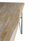 Mesa Sala De Jantar Cozinha Ludiana Live Edge 160cm Grafite M