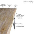 Mesa Sala De Jantar Cozinha Ludiana Live Edge 220cm Grafite M