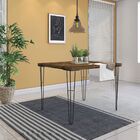 Mesa Sala De Jantar Cozinha Ludiana Quadrada 80cm Grafite Mad