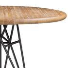 Mesa Sala De Jantar Cozinha Monary Redonda 110cm Grafite Made