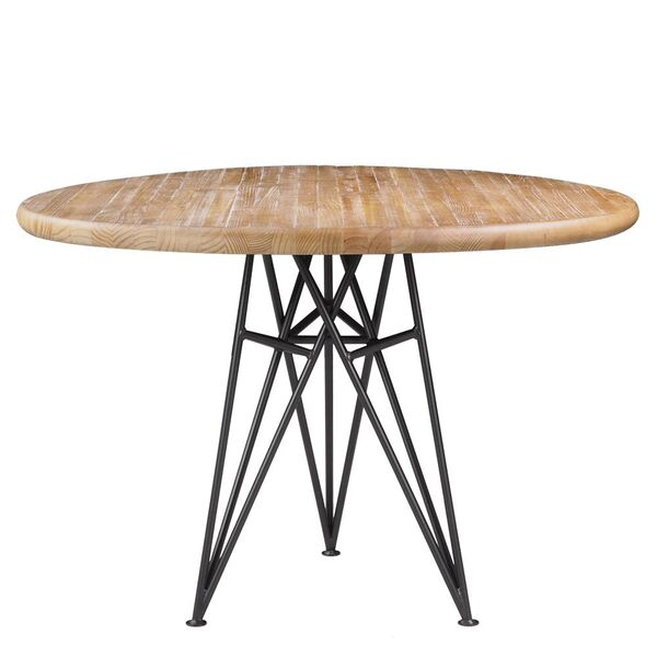 Mesa Sala De Jantar Cozinha Monary Redonda 110cm Grafite Made