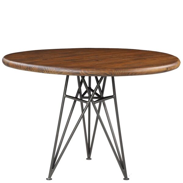 Mesa Sala De Jantar Cozinha Monary Redonda 110cm Grafite Made