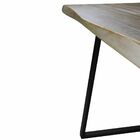 Mesa Sala De Jantar Cozinha Ogleary Live Edge 190cm Grafite M