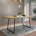 Mesa Sala De Jantar Cozinha Ogleary Live Edge 190cm Grafite M