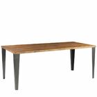 Mesa Sala De Jantar Cozinha Quevelly 160cm Grafite Madeira Ma