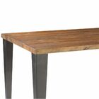 Mesa Sala De Jantar Cozinha Quevelly 160cm Grafite Madeira Ma