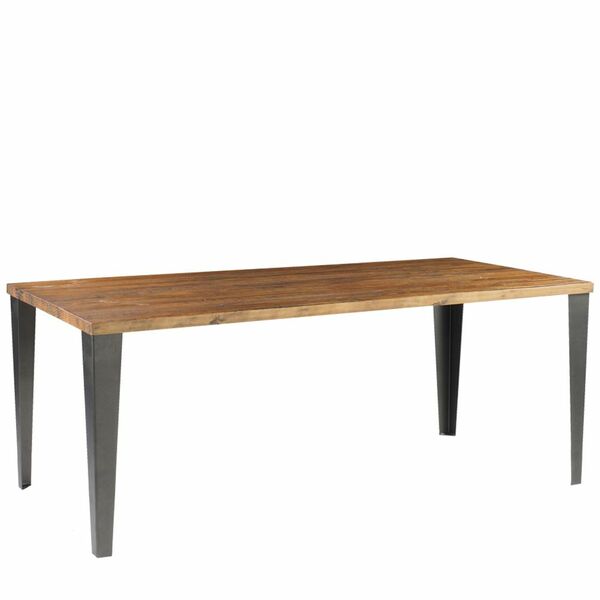 Mesa Sala De Jantar Cozinha Quevelly 220cm Grafite Madeira Ma