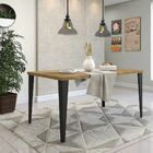 Mesa Sala De Jantar Cozinha Quevelly 220cm Grafite Madeira Ma