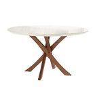 Mesa Sala De Jantar E Cozinha 120 Cm Soler Com Tampo Com Vidr