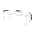 Mesa Sala De Jantar E Cozinha 250 Cm Pedri Madeira Maciça Imb
