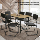 Mesa Sala De Jantar Industrial De Madeira 135cm Kappesberg