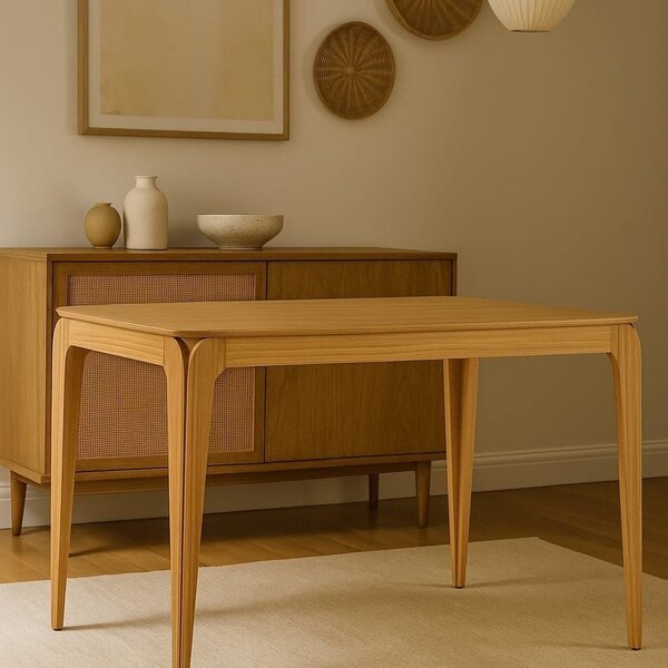 Mesa Sala De Jantar Tampo Sem Vidro 120cm 100% Mdf Áurea Ypê