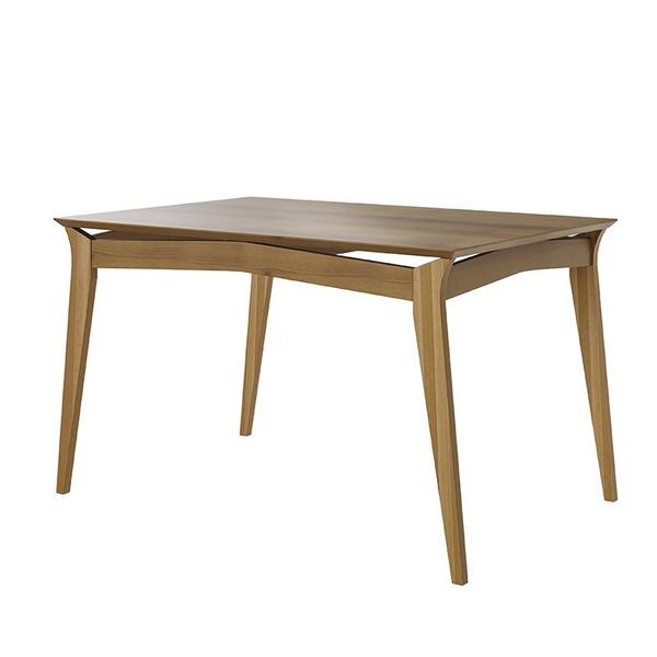 Mesa Sala Jantar Rubi 136x90cm Com Pés De Madeira Maciça