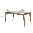 Mesa Sala Jantar Rubi 160x90cm Com Pés De Madeira Maciça
