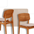 Mesa Selene Tampo 135 Laminado Com 4 Cadeiras Malta Gold Mode