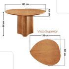 Mesa Selene Tampo 135cm Laminado Com 4 Cadeiras Malta Moderna