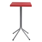 Mesa Sigma Alta Com Tampo Quadrado Em Polipropileno Vermelho