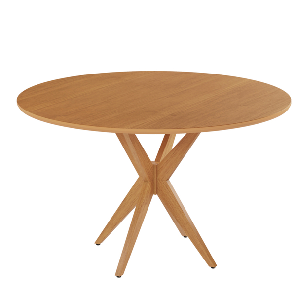 Mesa Simpatia Candian 108cm Redonda Sem Vidro Tampo Amadeirad