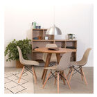 Mesa Square Redonda Tampo Louro Freijó - 135cm