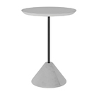 Mesa Stone Lateral Pequena - Branco/grafite