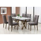 Mesa Stylo Base Madeira Maciça1,60x90x78  Imbuia / Off White