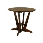 Mesa Summer Ø86cm Madeira Imbuia Maciça Stain Imbuia