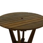 Mesa Summer Ø86cm Madeira Imbuia Maciça Stain Imbuia
