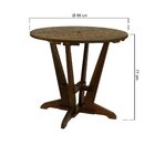 Mesa Summer Ø86cm Madeira Imbuia Maciça Stain Imbuia