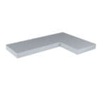 Mesa Suspensa Em L 135x45cm Home Office Branco