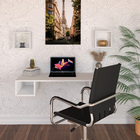 Mesa Suspensa Fechada Nichos Quadrados Computador Trabalho Ho