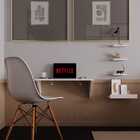 Mesa Suspensa Rio Para Computador Com 4 Prateleiras – Branco