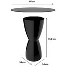 Mesa Tampo Polipropileno 60cm Bery  Lazuli