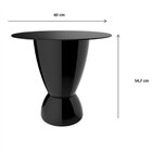 Mesa Tampo Polipropileno Argo  Cinza Mushroom