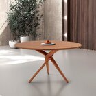 Mesa Tampo Redondo 135x135cm Madeira Maciça Hope Cinamomo / I