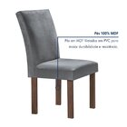 Mesa Tampo Redondo Pluis Vidro Kansas 100cm 4 Cadeiras Canela