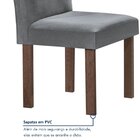 Mesa Tampo Redondo Pluis Vidro Kansas 100cm 4 Cadeiras Canela