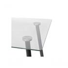 Mesa Taurus Tampo Em Vidro Com Base De Madeira Preta - Or Des