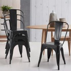 Mesa Tolix 80cm + 2 Cadeiras – Conjunto Industrial E Moderno