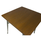 Mesa Tolix Adulto Galvanizado Tampo Madeira Quadrada 70x70cm