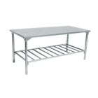 Mesa Total  Inox Industrial 1,90x90 Com Prateleira Innal Prat