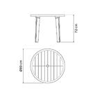 Mesa Tramontina Cassino 90 Cm Em Polipropileno Preto